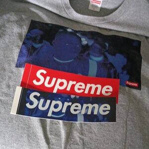 Supreme Belly America Eats it's Young Tee + Belly Supreme Sticker